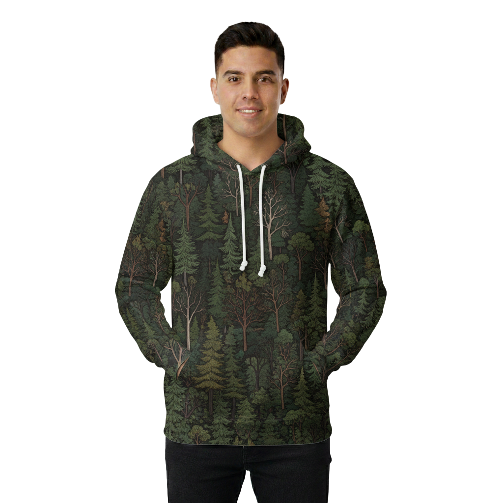 All-Over Print Fleece Hoodie