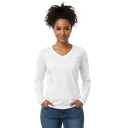 All Over Print Women’s Long Sleeve V