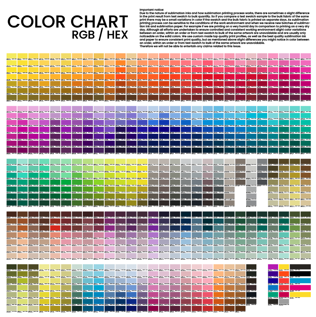 Pantone Color Chart