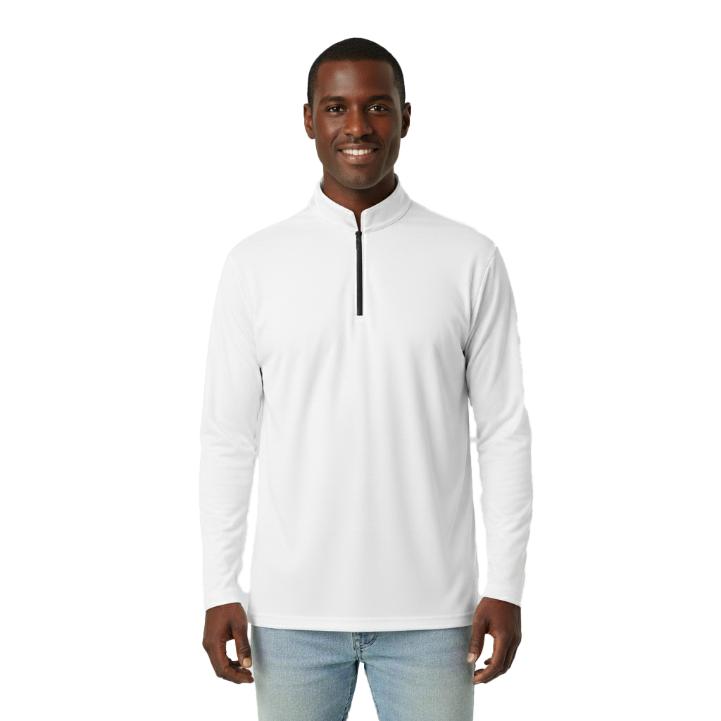 All-Over Print Mens Long Sleeve Qzip  