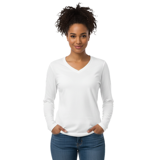 All Over Print Women’s Long Sleeve V